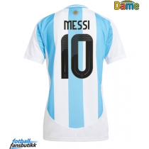 Argentina Lionel Messi #10 Hjemmedrakt Dame Copa America 2024 Kortermet